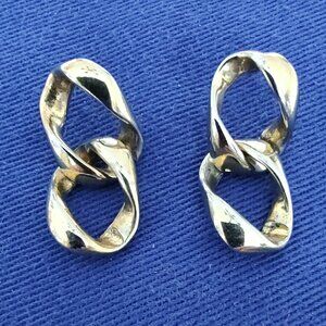 Interlocking Oval Earrings